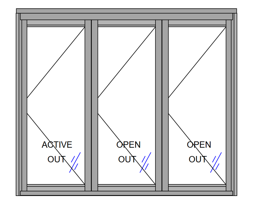 Bifold Door 3 Panel