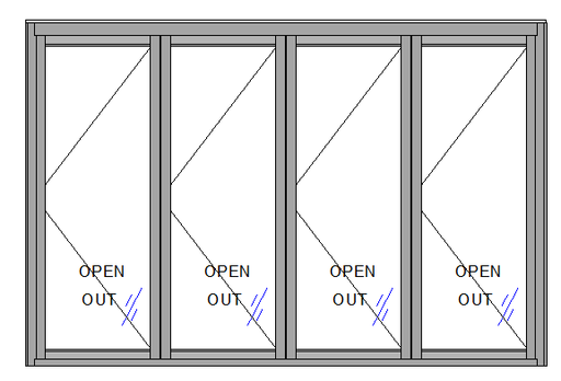 Bifold Door 4 Panel