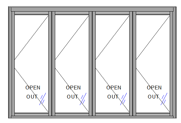 Bifold Door 4 Panel