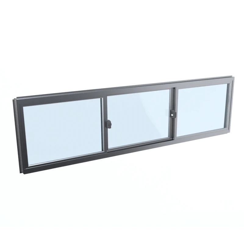 Slide / Fixed / Slide Window 600H x 2400W — Innovative Aluminium & Glass